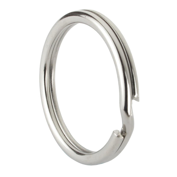 SPID-9240 silver split key ring close-up