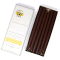 12" Hand Dipped Tapers: Chestnut Brown - Lone Fox