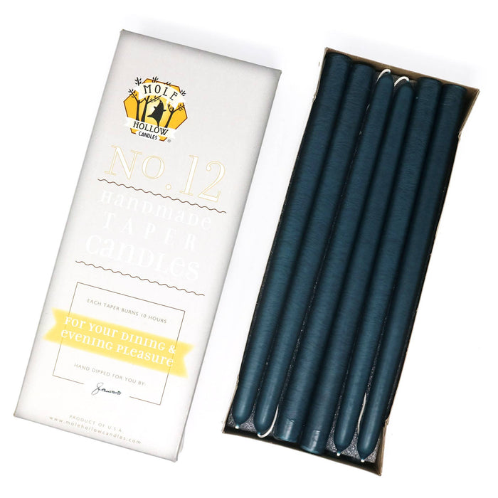 12" Hand Dipped Tapers: Williamsburg Blue - Lone Fox