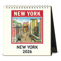 2026 Vintage New York Desk Calendar