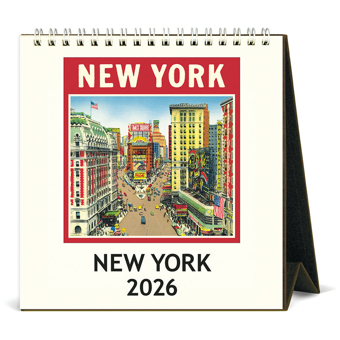 2026 Vintage New York Desk Calendar