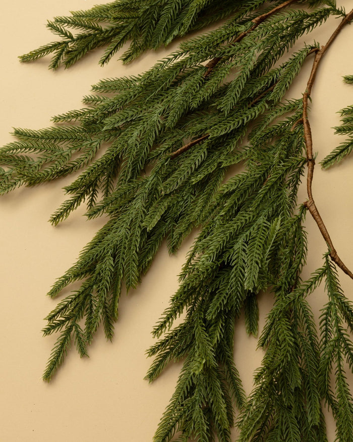 72"L Faux Drooping Cypress Garland - Lone Fox