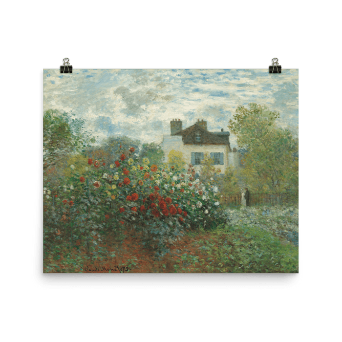 "A Corner of the Garden with Dahlias" Art Print - Lone Fox
