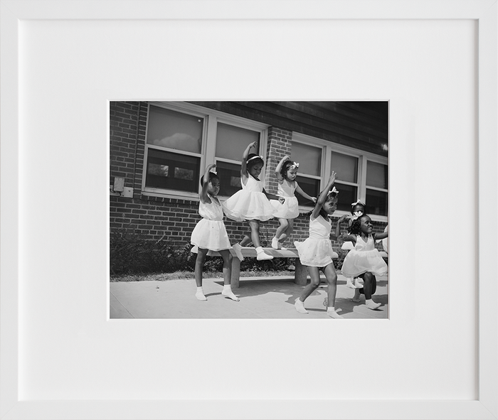 A dance group: Frederick Douglass housing project