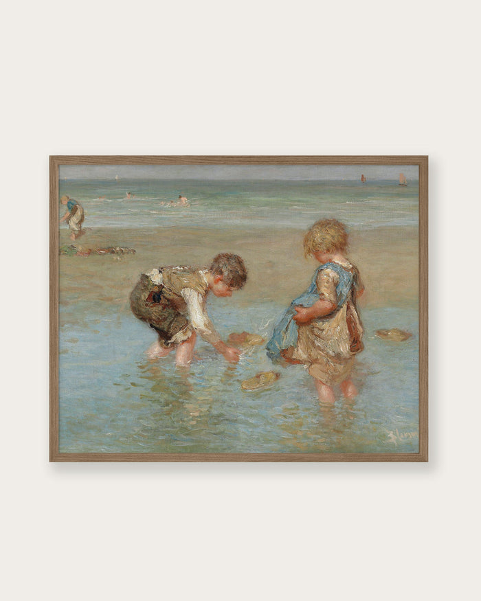 "A Day At The Beach" Art Print - Lone Fox