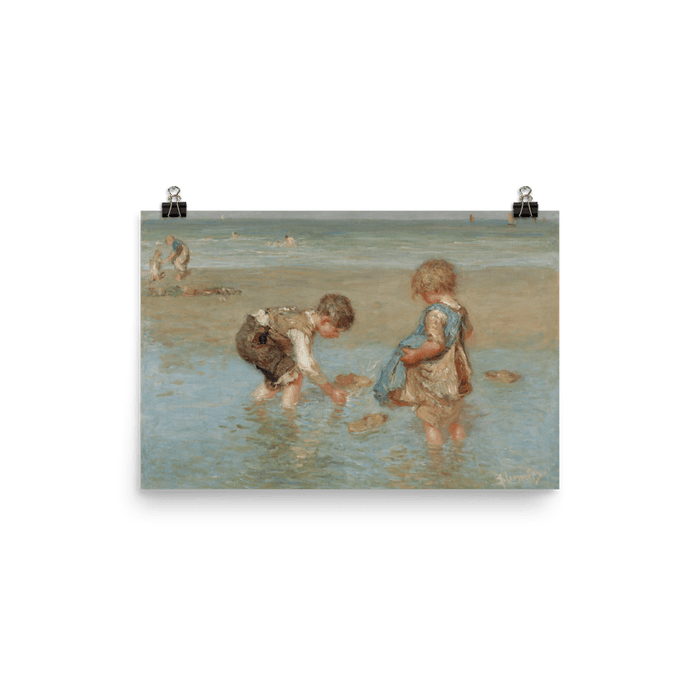 "A Day At The Beach" Art Print - Lone Fox