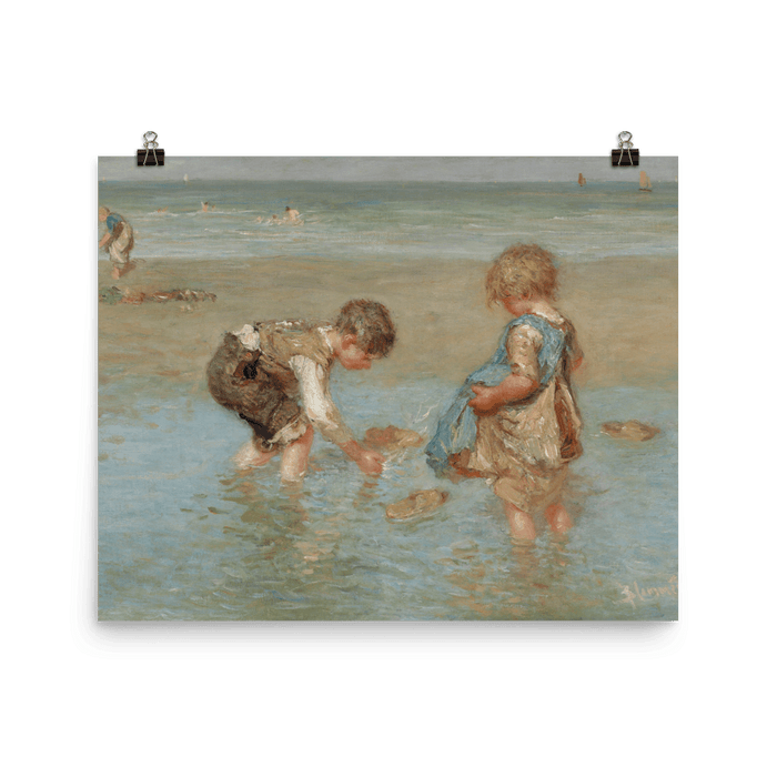 "A Day At The Beach" Art Print - Lone Fox