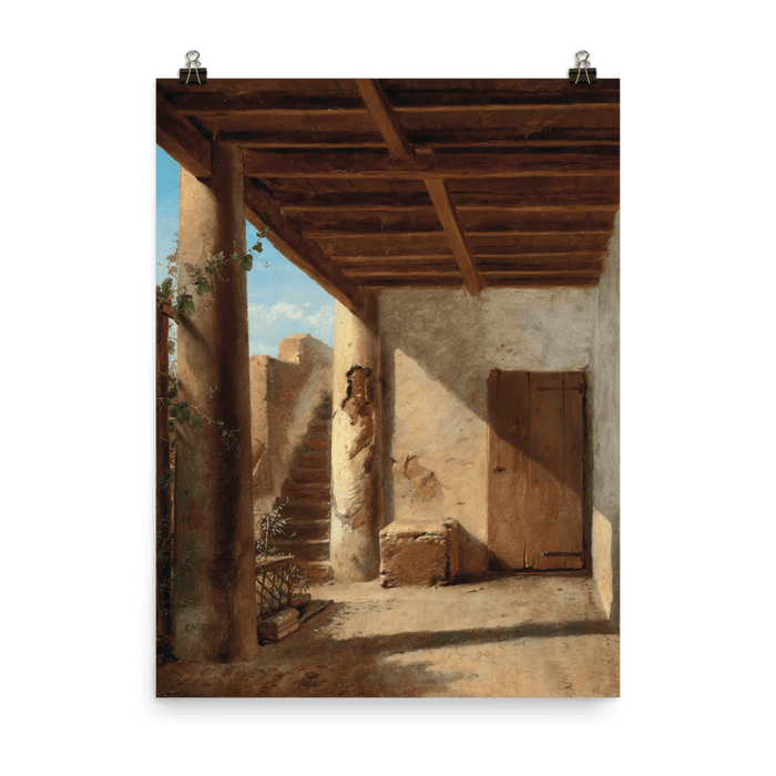 "A Sunlit Passage" Art Print - Lone Fox