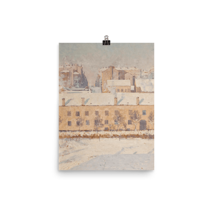 "A Winter Scene" Art Print - Lone Fox