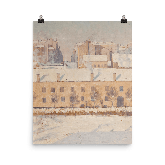 "A Winter Scene" Art Print - Lone Fox