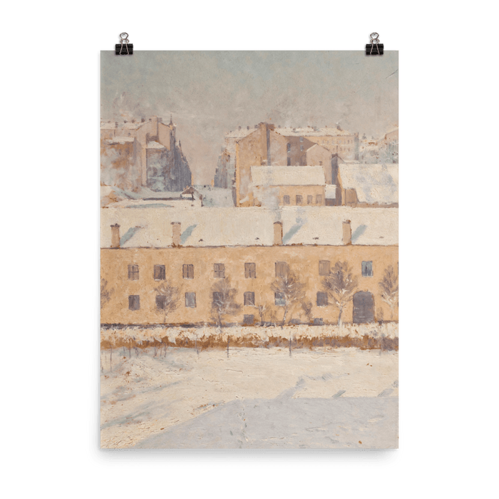 "A Winter Scene" Art Print - Lone Fox