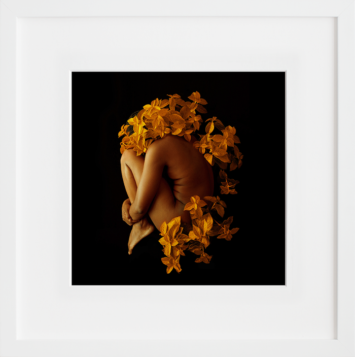 Abundance is everywhere by Fares Micue in white frame