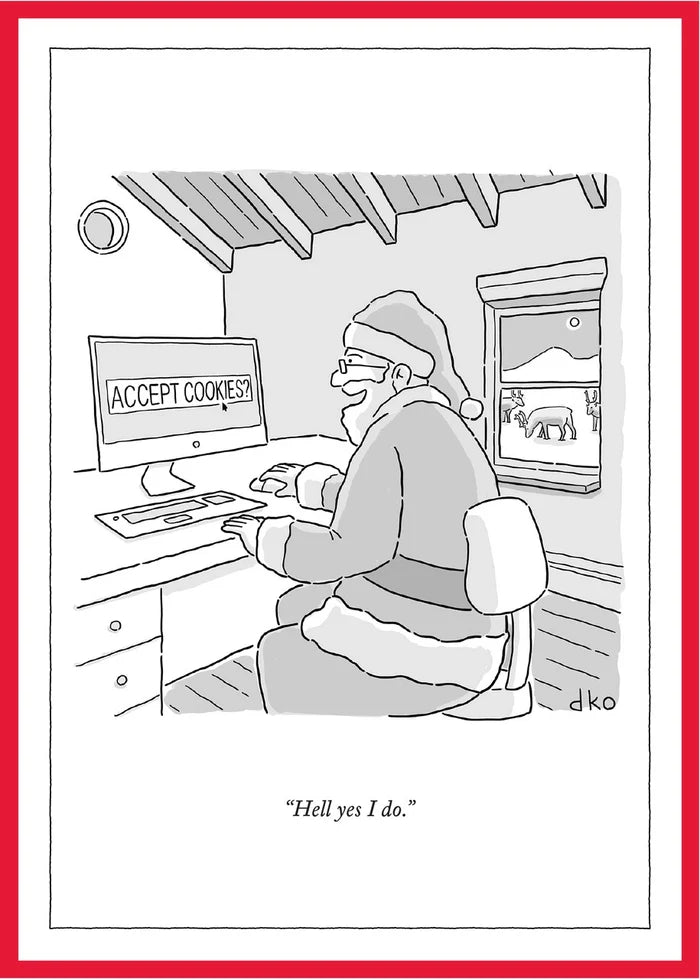 "Accept Cookies" New Yorker Cover Box Notecard Set
