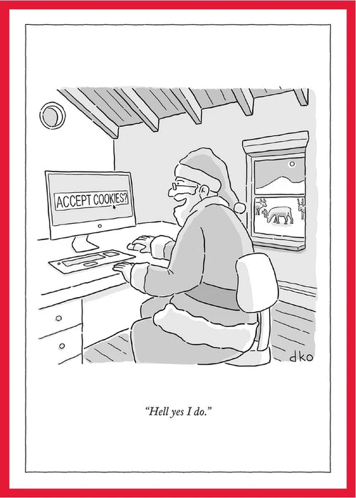 "Accept Cookies" New Yorker Cover Box Notecard Set