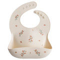 Adjustable Fit Waterproof Bibs - PINK FLOWERS