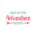 Adventure Begins Stencil