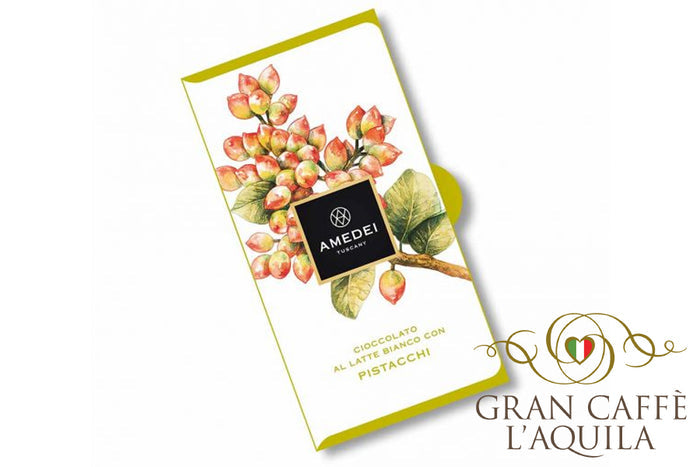 AMEDEI CIOCCOLATO BIANCO CON PISTACCHI - 1.75oz