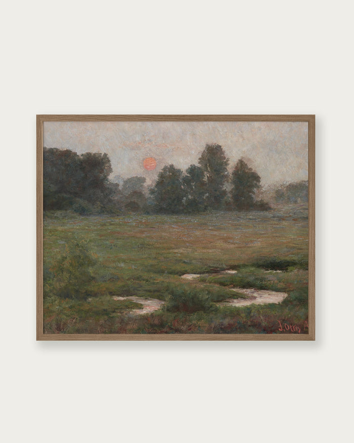 "An August Sunset" Art Print - Lone Fox