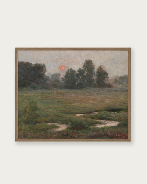 "An August Sunset" Art Print - Lone Fox