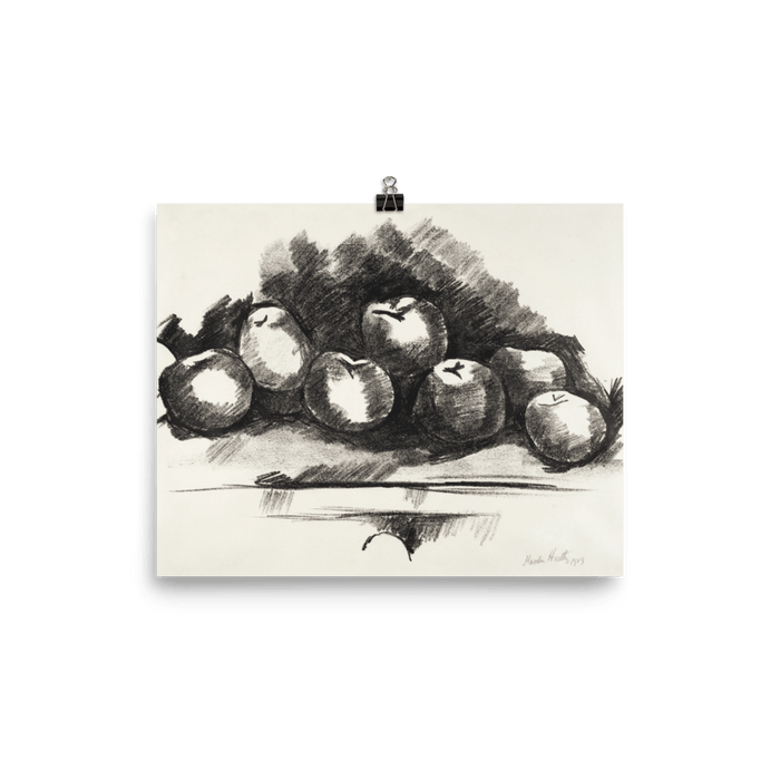 "Apples on Table" Art Print - Lone Fox