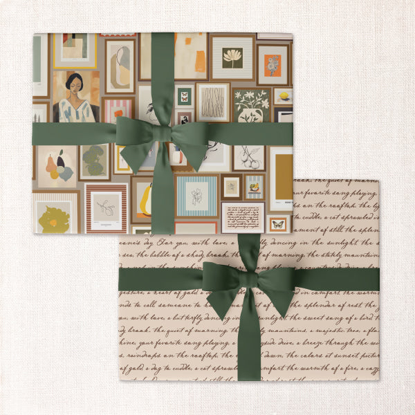 art + poetry double-sided wrap