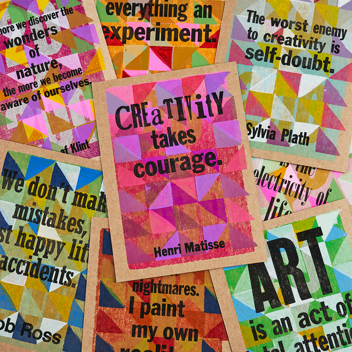 Art Quotes Letterpress