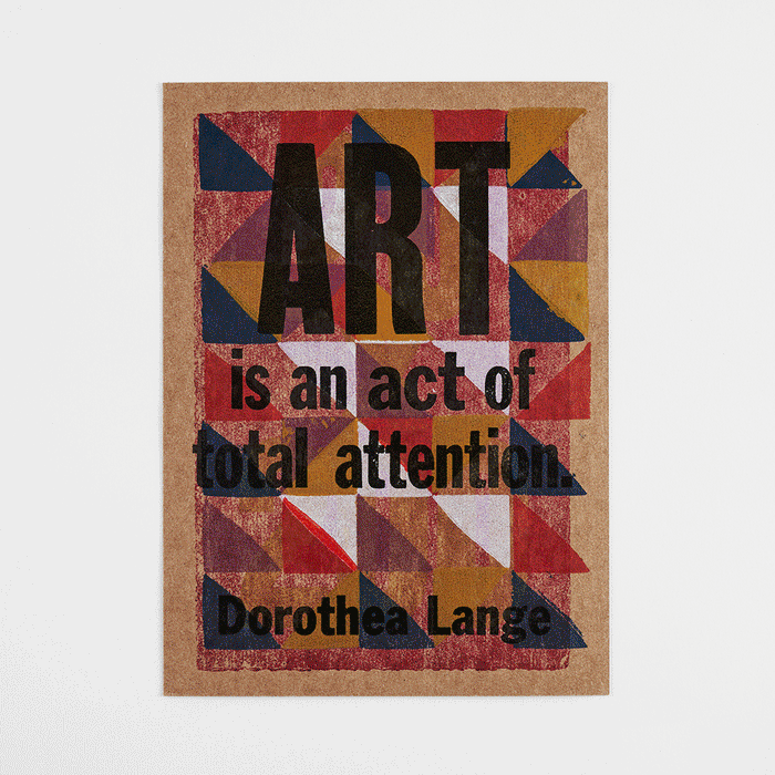 Art Quotes Letterpress