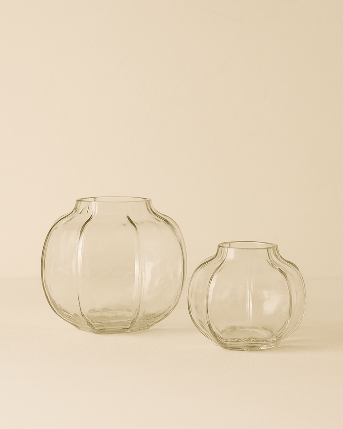 Ascot Glass Textured Vase (2 Sizes) - Lone Fox