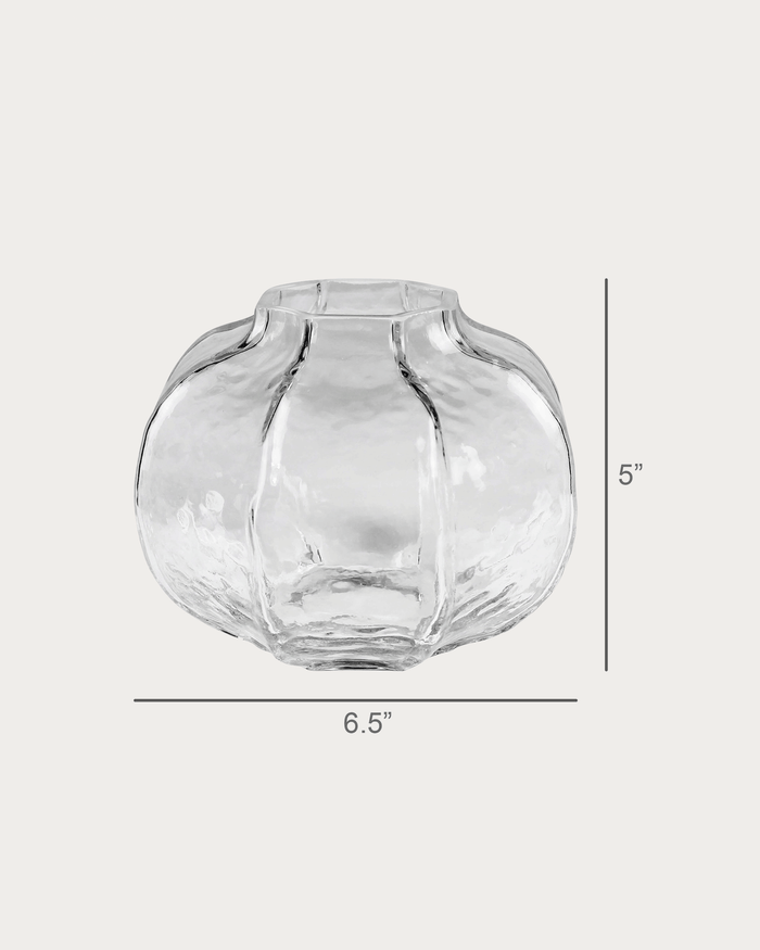Ascot Glass Textured Vase (2 Sizes) - Lone Fox