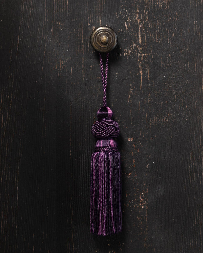Aubergine Knotted Decorative Tassel - Lone Fox