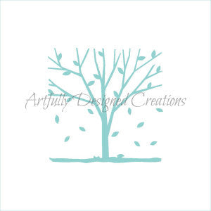 Autumn Tree Stencil
