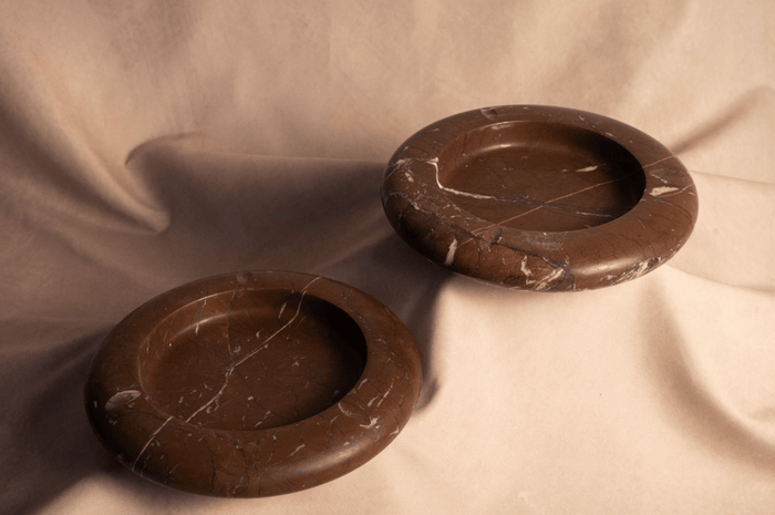 Bespoke Trinket Dish - Marina Pink Marble - Lone Fox