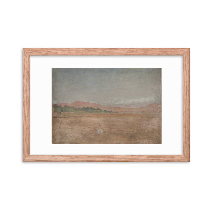 12″×18″ / Framed in Red Oak