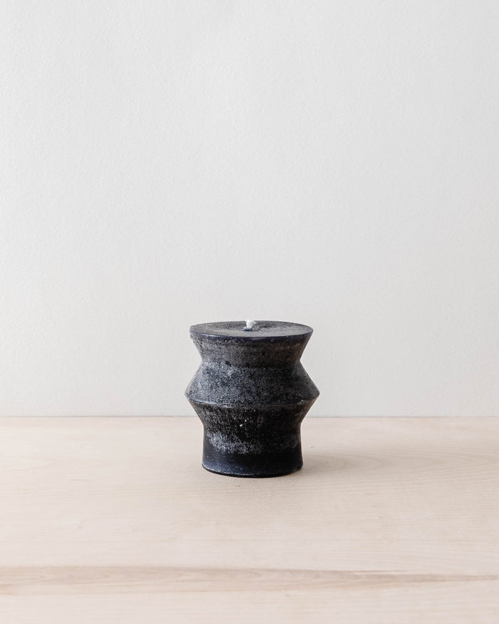 Black Totem Pillar Candles - Lone Fox