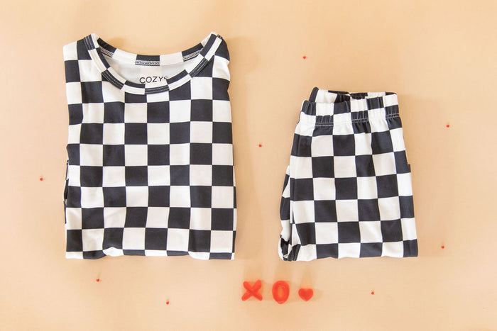 BLACK + WHITE CHECKER | LONG SLEEVE