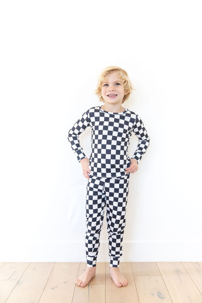 BLACK + WHITE CHECKER | LONG SLEEVE