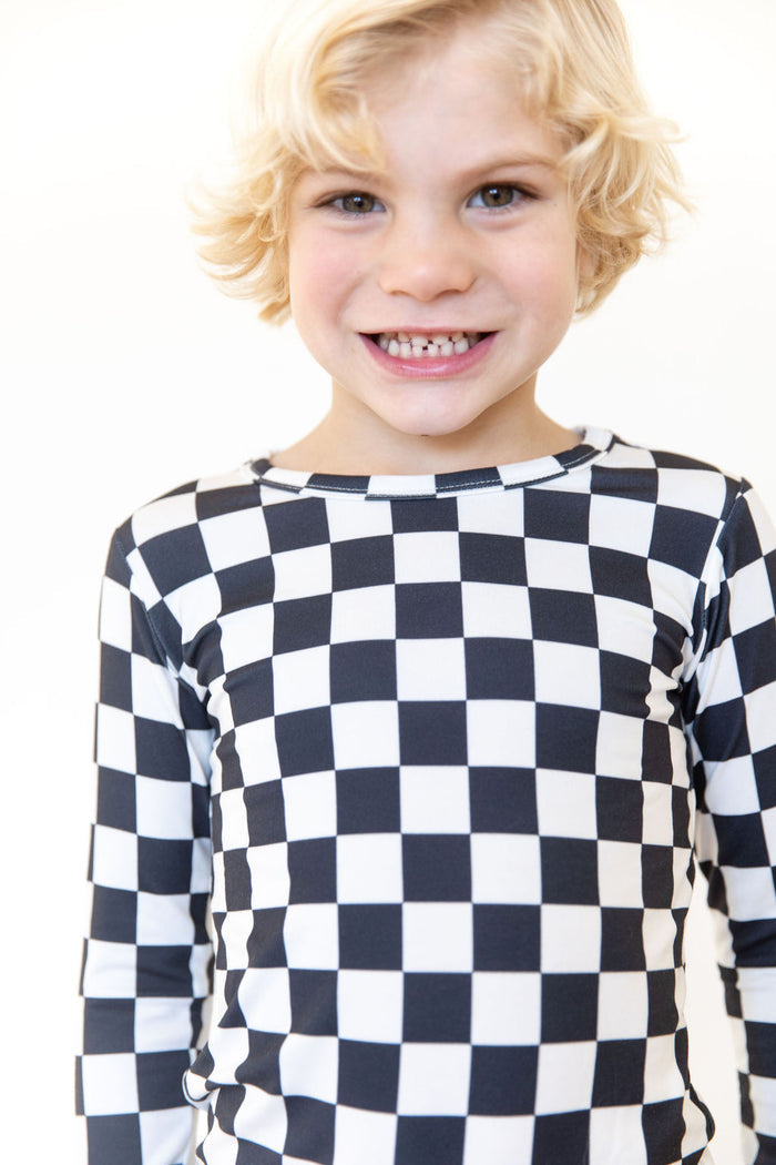 BLACK + WHITE CHECKER | LONG SLEEVE