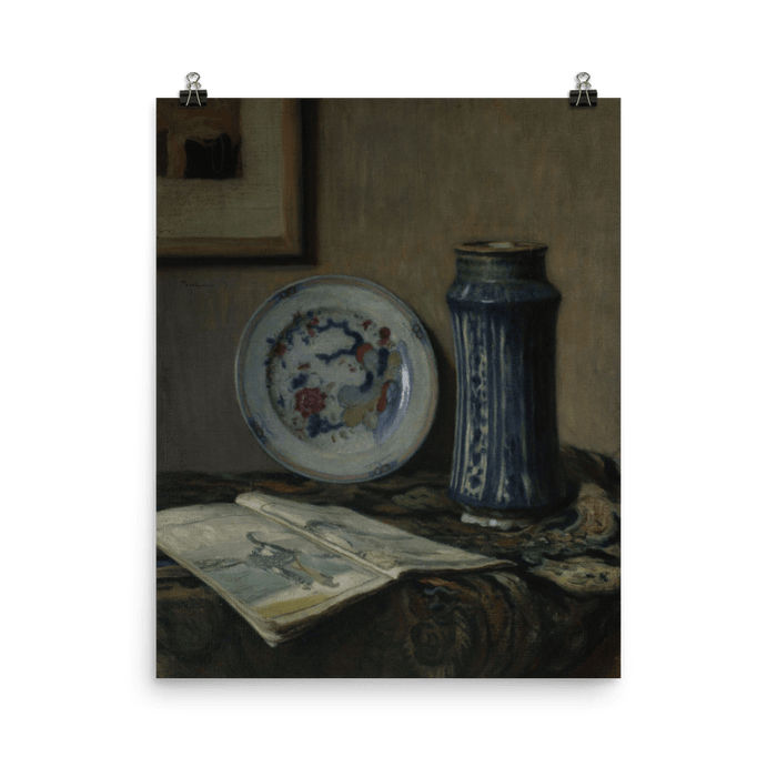 "Blue Ceramics" Art Print - Lone Fox
