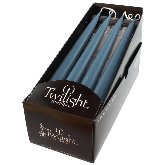 Blue Grey Danish Taper Candle | 12" - Lone Fox