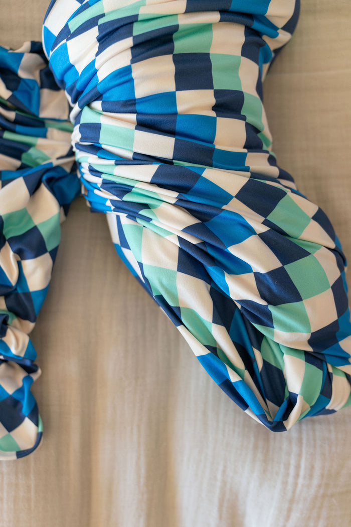 BLUE MULTICOLOR CHECKER | SWADDLE
