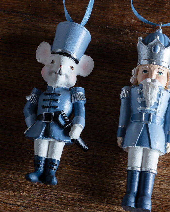 Blue Soldier & Mouse Soldier Ornaments (Set of 2) - Lone Fox