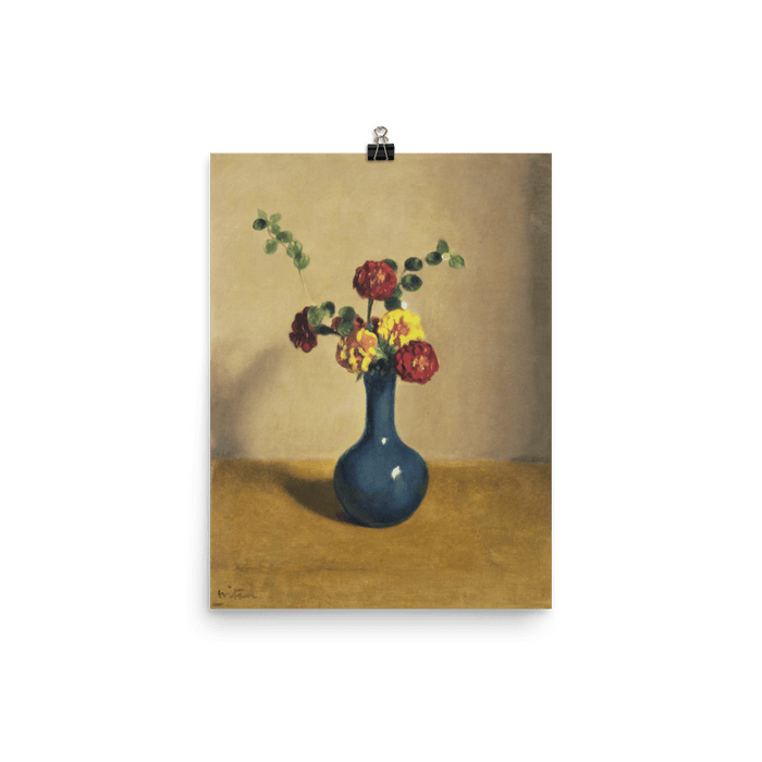 "Blue Vase" Art Print - Lone Fox