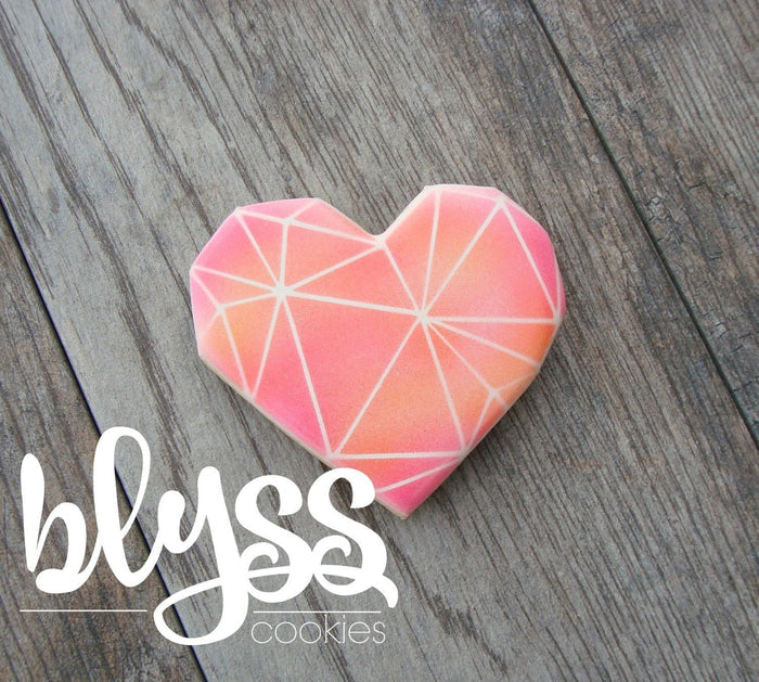 Blyss Geo Heart Cookie Cutter by TMP