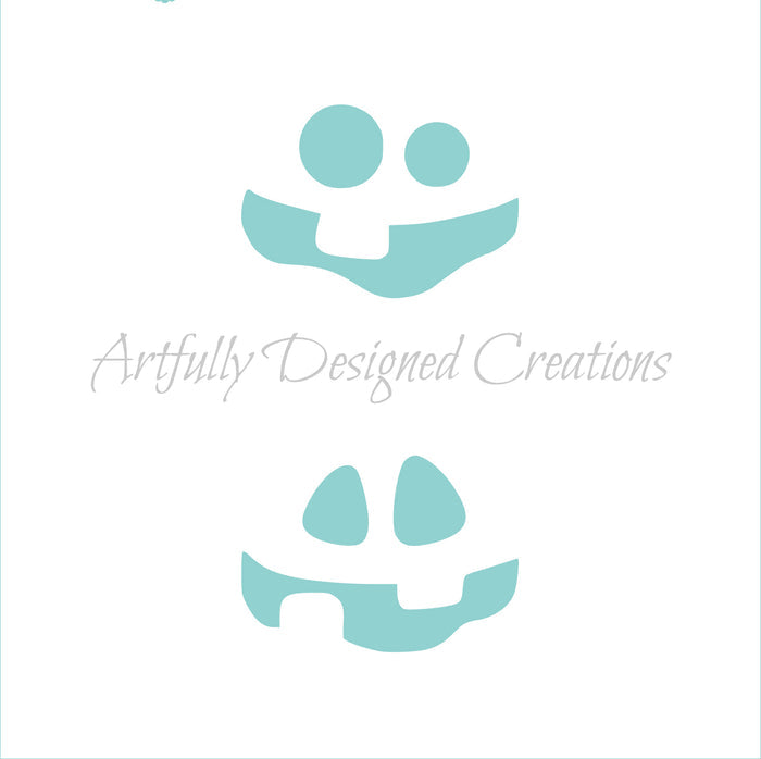 Blyss Medium Pumpkin Faces Stencil