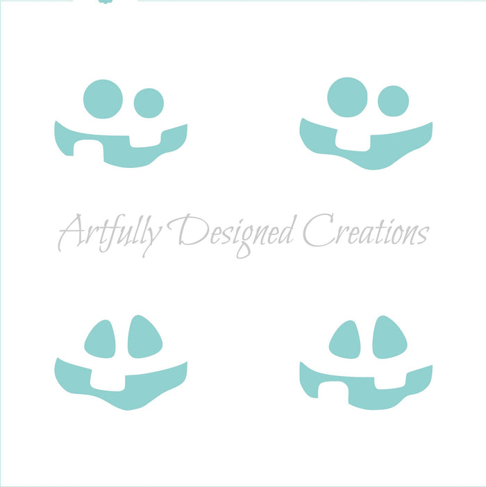 Blyss Mini Pumpkin Faces Stencil