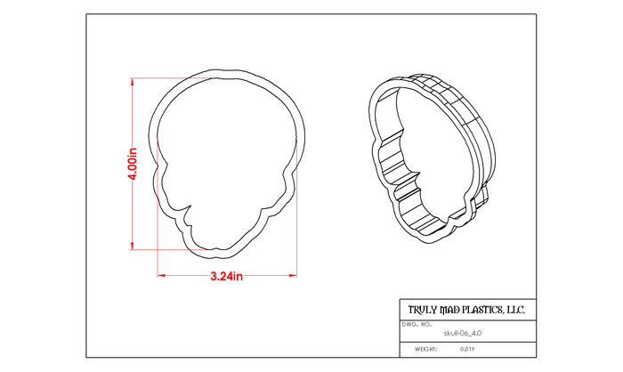 Blyss Skull Cookie Cutter YMP