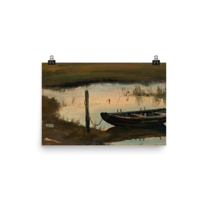 "Boat by the Shore" Art Print