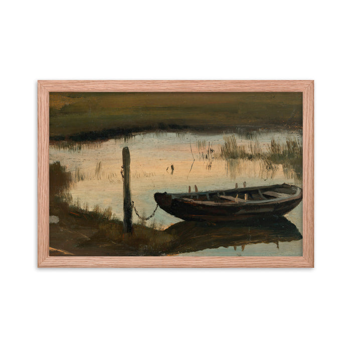 12″×18″ / Framed in Red Oak