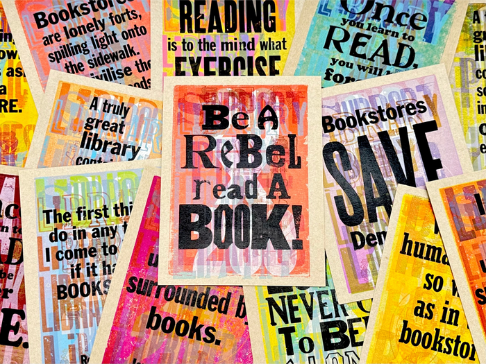 Bookish Letterpress by Kennedy Prints