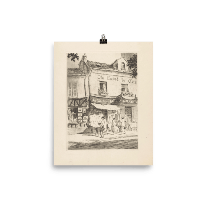 "Bookstore Au Singe qui lit in Paris" Art Print - Lone Fox